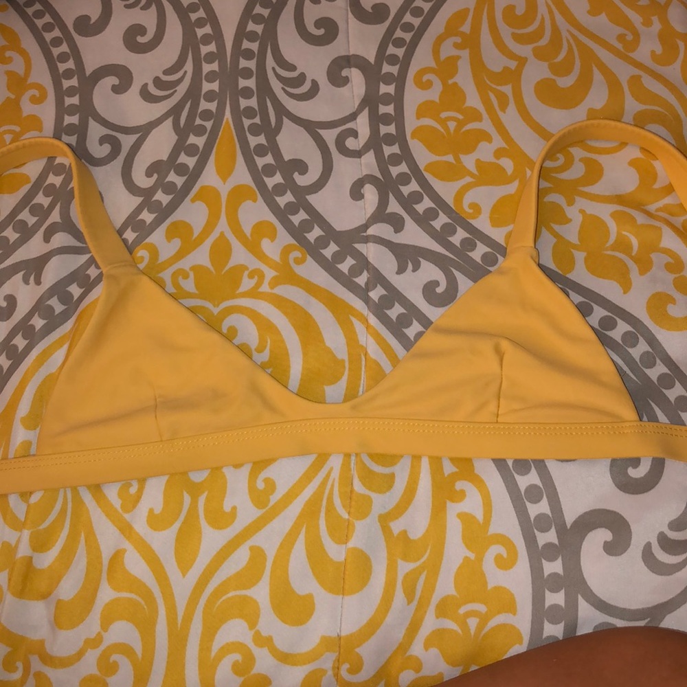 Yellow bikini top